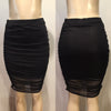 Image of Sheer overlay skirt