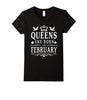 Image of Queens are born in February tee