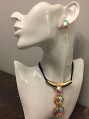 Gem necklace set