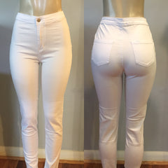 White HighWaist Pants