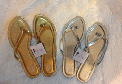 Metallic Sandals (60% off!)
