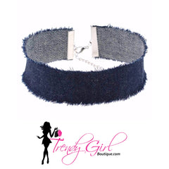 Denim Choker