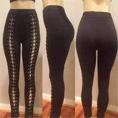 HighWaist tie up leggings