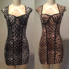 Leopard mini Dress/Top