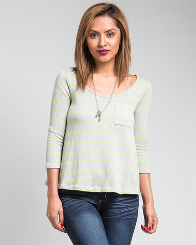 Lime Lines Sweat Top
