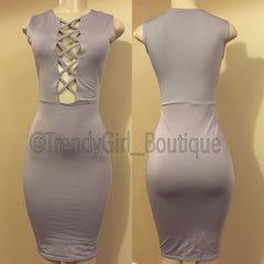 Criss Cross Front Dress