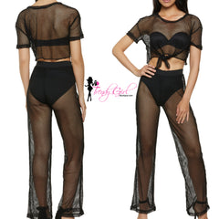 Fishnet Pant Set