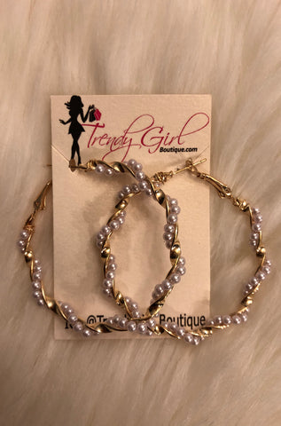 Swearl Pearl hoops