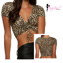 Cheetah crop top