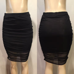 Sheer overlay skirt