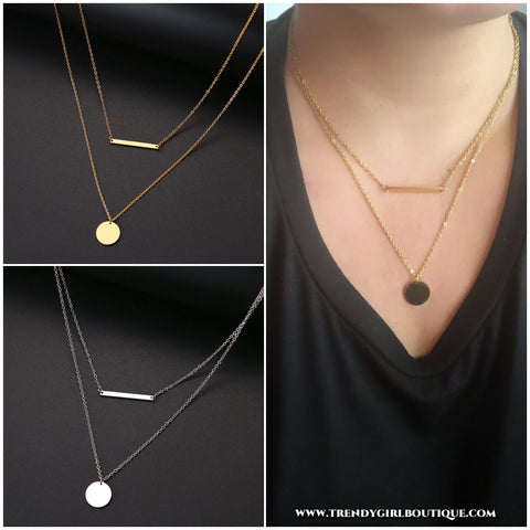 Double layer necklace