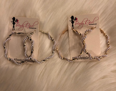 Swearl Pearl hoops
