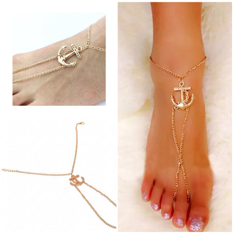 Golden Anchor Anklet   (1 Anklet)