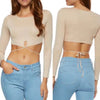 Image of Long sleeve crop top