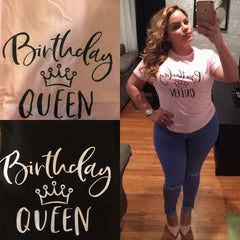 Birthday Queen tee