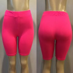 Hot Pink Biker shorts (final sale)