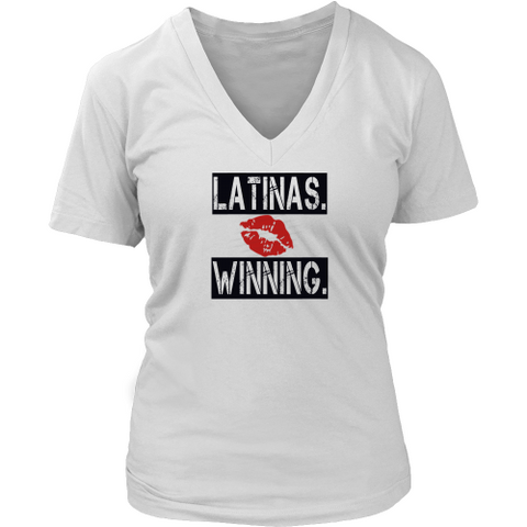 "Latina's Winning" (V-neck T)