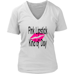 Pink Lipstick Kind of Day (Black Letters)