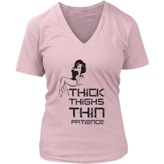 Thick Thighs/ Thin Patience V-Neck