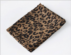 Leopard print scarf